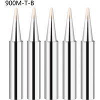 5pcs 900M-T Soldering Iron Tips Copper IS/I/B/K/SK/2.4D/1C/2C/3C/4C Lead-Free Welding Tips Head Welding Solder Tools