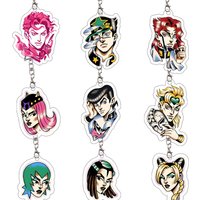 JoJo's Bizarre Adventure Acrylic Keychain Cartoon Exquisite Kakyoin Keyring Jotaro Kakyoin Trish Una Bag Pendant Birthday Gift