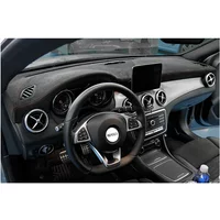 Custom Car Dashboard Cover Wrap in Alcantara for Mercedes Benz A Class GLA CLA 2015 2016 2017 2018 2019 Shade Cushion Pad