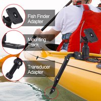 Kayak Fish Finder Mounting Plate Kayak Boat Transducer Mounting Arm Fish Finder Mount Base Adapter Boat Supplies