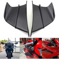 1 Pair Universal ABS Motorcycle Aerodynamic Winglet Spoiler For Kawasaki Ninja Yamaha YZF R1 R6 R25 R7 R3 BMW S1000RR Sport Bike
