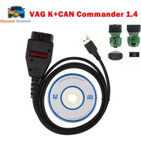 VAG K CAN Commander 1.4 FTDI PIC18F25K80 K+CAN 1 4 OBD 2 OBD2 Auto Car Diagnostic Tools Interface COM K-line Cable for VW/AUDI