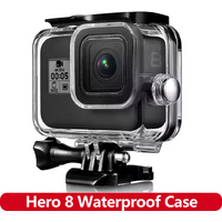 60M/196FT Underwater Waterproof Case Diving Housing for GoPro Hero 8 Black Action Camera Snorkeling Surfing Photography