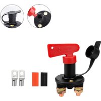 Heavy Duty M8 Battery Disconnect Switch Removable Key Power Cut Off Isolator Switch For Car Truck RV Boat ATV Vehicle