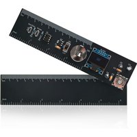 Electronic Protractor Soldering Practice Kit OLED Digital Angle Finder with 4-Inch Ruler STEM Electronics Project for Learning
