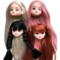Original Licca Puppe Köpfe Nette Kleine Mädchen Glatze Haar Pflanzen Bunte Köpfe DIY Make-Up Praxis Puppe Zubehör Kinder Geschenk