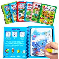 Kids Montessori Toys Reusable Coloring Book Magic Water Drawing Book Painting Drawing Toys Sensory Early Education Toys for Kids