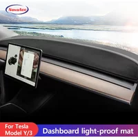 Dashboard Cover Tesla Model Y 3 Highland 2024 2023 2022 2021 Flannel Dashboard Pad Dashboard Decorative Interior Car Accessories