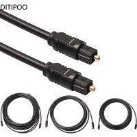 Digital Optical Audio Cable for Toslink Gold-Plated 1m 1.5m 2m 3m 5m 10m 15m 20m SPDIF MD DVD Gold Plated Cable