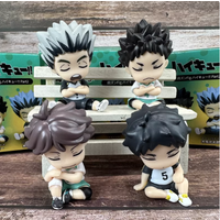 New In Stock Anime Figure Volleyball Youth Shoulder To Shoulder Sleep Blind Box Handmade Action Figure Desktop Ornament Gifts