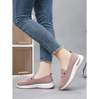 Women's Casual Shoes Fashion Breathable Walking Mesh Flat Shoes Sneakers Women 2026 Gym Shoes Pink Footwear Zapatillas De Mujer