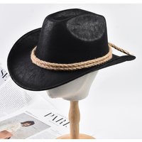 New Vintage Roll Brim Western Cowboy Hats Outdoor Travel Gentleman Cowgirl Jazz Hat Holidays Party Cosplay Hat