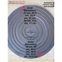 Thickened Old Style Cast Iron Stove Ring Full Set for Wood Burning Stove Unflammable Kitchen Outdoor Camping Travel BBQ Grill