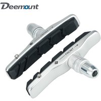 Deemount Quality V-Brake Pads MTB Mountain Bicycle 72mm Caliper Brake Alum. Shoes for Linear Pull Brakes All Weathers Low Noise