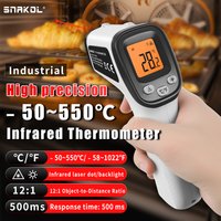 SNAKOL SK550B Digital Infrared Thermometer Gun -58°F to 1022°F (-50ā to 550ā) Professional Industrial Laser Temperature Gun