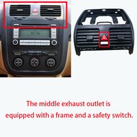Dashboard Center Air Vent Replacement for VW GOLF MK5 2004-2009 VW JETTA MK5 2006-2011 VW RABBIT Dashboard Center Air Vent