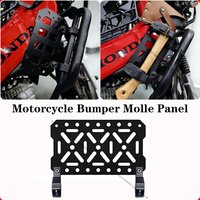 Motorcycle Bumper Molle Panel For Trunk Storage Aluminum alloy Waterproof Tactical Molle Organizer Modular Storag Accessories