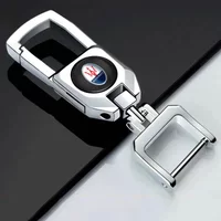 Buckle Pendant Car Metal Badge Keyring for Maserati Levante Ghibli Granturismo Quattroporte Gran Cabrio Gransport MC20 MC12 GTS