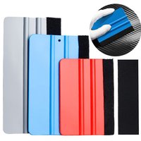 Felt Edge Squeegee Car Vinyl Scraper Spatula Vinyl Wrap Tool Scratch Free Film Squeegee Wallpaper Smoother Window Tinting Tools