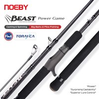Noeby Beast Power Game Pike Fishing Rod 1.98m 2.13m 2.44m 2.59m Toray Fuji Bigbait Casting Spin Catfish Predator Fishing Rod