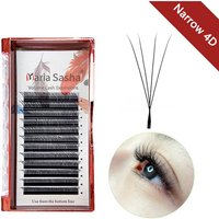 MARIA Narrow 4D W Shape Eyelashes Hand Premium lashes Soft Light Natural Lashes Extension Supplies Makeup Mesh Net Cross Lash
