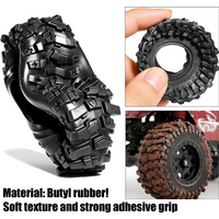 1/30 RC Crawler Tires 40mm 0.7in Soft Rubber All Terrain Tyres for Axial SCX30 Redcat Ascent-32 1:30 1/32 Mud Car Upgrade Parts