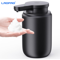 Juego de Dispensador de Jabón de Espuma LAOPAO, Resistente al Agua IPX5, Carga USB-C con Sensor de Movimiento Infrarrojo para Cocina y Baño