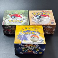Pokémon Base set-Jungle-Fossil Booster Box TCG 1st Edition 36 Packs Charizrd Blastoise Venusaur Flareon Aerodactyl Zapdos Packs