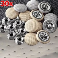 1-30pcs Car Interior Roof Buckles Headliner Ceiling Cloth Fixing Screw Care Fabric Buckle Rivets Retainer Cap Repair Automotive
