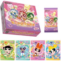 KAYOU The Powerpuff Girls Collector Card Candy Pack Anime Sweet Springtime Colorful Fructose Blossom Bubbles Collectible Cards