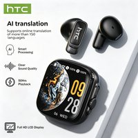 Full HD LCD Display Wireless Bluetooth Earphones HTC NE72 Ai Translator Seamless Communication Headphones 50Hrs Playback For Mus