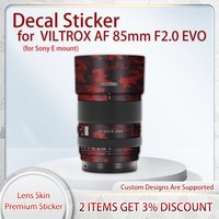 For Sony E Mount Decal Skin Protective Film for VILTROX AF 85mm F2.0 EVO Lens Skin Decal 85f2 Cover Film Skin Wrap Covered