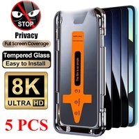 2-5PCS 9H Dust Free Privacy Tempered Glass for ViVo X300 Ultra X200 X100 Pro Ultra Screen Protector Full Glue Glass