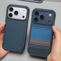 Original Geometric Woven Magnetic Case For iPhone 17 16Pro 17Pro 17Pro Max For Magsafe Matte Shockproof Hard Protective Cover