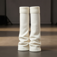Leg Warmers Gothic Ribbed Knitted Wide Boot Socks For Women Cosplay Party Dance Retro Y2K Winter