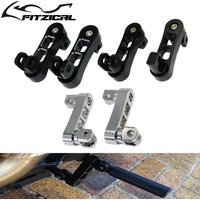 Motorcycle Adjustable Passenger Footpegs Mount Highway Pegs Clamp Support Extensions Bracket For Harley Sportster Dyna Softail