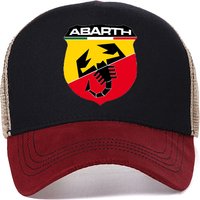 New Abarth Baseball Cap Fashion summer Cool Abarth caps men outdoor mesh Breathable trucker hat Casual Snapback Hats