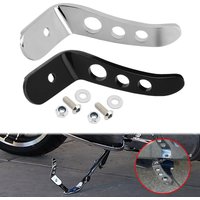 Black Motorcycle Foot Pedal Kickstand Chrome Stand Extension Kit For Harley CVO Touring Road King Electra Street Glide 1991-2022