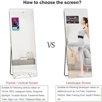 Great deal. Support Phone Casting Function Smart Home Gym Mirror, Trainer Workout Mirror with 14" Screen Display