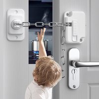 Pragmatic ABS Child Safety Window Chain Non-marking Adhesive Paste Stainless Steel Durable Apartments