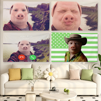 Fun Meme J-John Pork flag For Living Room Home Dorm Decor Wall Outdoor Camping Party Banner Gifts