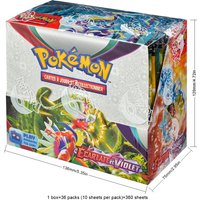 360Pcs French Pokémon TCG: Scarlet Violet Booster Box Pokemon Cards 36 Pack Box