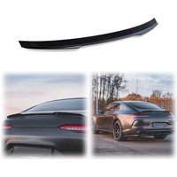 2018 To 2024 For Mercedes-Benz X290 AMG GT 4 Door Coupe Car Rear Wing Lip Spoiler Cover Glossy Black Or Carbon Fiber Look