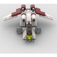 Wars Coruscant Guard Attack Gunship MOC Building Bricks, Republic Military Gunship Mini Scene Construction Blocks Assemble