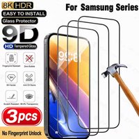 1/3pcs HD Screen Protectors For Samsung S24 FE S23 FE A56 A36 A37 A54 A52 A17 A07 A15 A13 A04S A14 A34 A55 A52S Tempered Glass