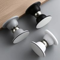 Silicone Magnetic Door Stopper with Strong Suction: No-Drill Anti-Collision Holder for Bedroom and Study