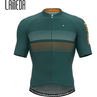 LAMEDA Pro Men's Cycling Jersey Breathable Lightweight Short Sleeve Jersey Road Biking T-Shirts Clothes Full Zipper with Pockets