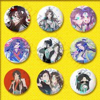 Luo Binghe Shen Qingqiu S-Scum Villains Self Saving System Badge For 25mm 32mm 44mm Round Pin Brooch Insignia Cover Hat Cap