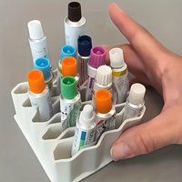 Cream Storage Box, Cream Desktop Organizer - 32-level Vertical Storage Rack, Sturdy and Durable, Space-saving Organizer