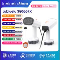 Lubluelu 2100W Handheld-Dampfglätter | Schnelle Aufheizzeit, geeignet für Nass- und Trockenbügeln, 5000 Pa starke Saugkraft, 350 ml Wassertank, 3 Dampfstufen + 3 Saugmodi, Faltenentfernung, für